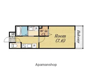 セオリー大阪ルチア【9階】の間取り