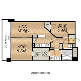 マスターズレジデンス道頓堀Ⅲ【10階】の間取り