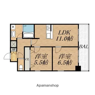 メゾン・デ・ノムラ島之内【12階】の間取り