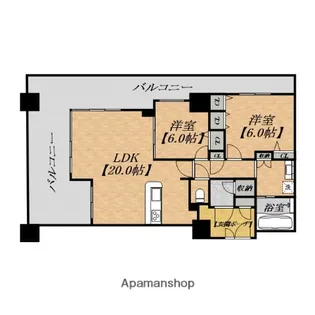 PHOENIX日本橋高津【12階】の間取り