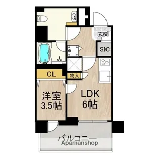 PHOENIX北堀江【6階】の間取り