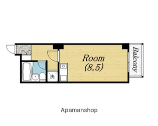 シャトー関本【5階】の間取り