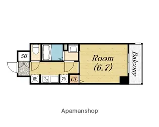 ジオエント新町【5階】の間取り