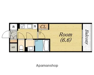 エスリードレジデンス大阪本町【6階】の間取り