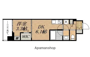 ドゥーエ天満橋【8階】の間取り