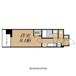 DUE天満橋(ドゥーエ)【6階】の間取り