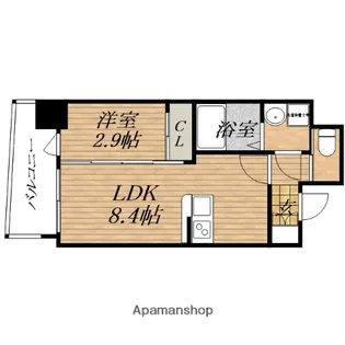セレニテ天満橋アリア【9階】の間取り