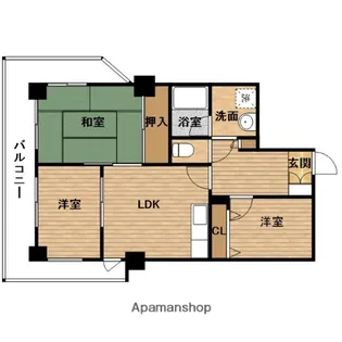 第一玉造マンション【6階】の間取り