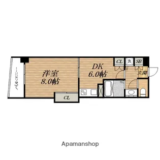コンソラーレ日本橋【5階】の間取り