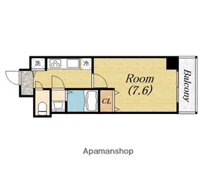 シャルマンフジ阿波座イースト【6階】の間取り