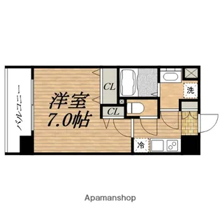 ラシーヌ瓦屋町【6階】の間取り