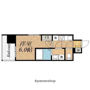 エスリード大阪NAGAHORI GATE【3階】の間取り