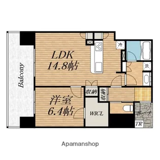 リーガルタワー船場【2階】の間取り