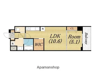 スプランディッド堀江【14階】の間取り