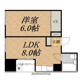 メゾンドール日本橋【3階】の間取り