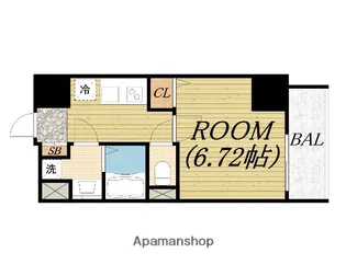 ALZA西本町【7階】の間取り