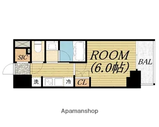クレストコート靭公園 THE CLASS【13階】の間取り