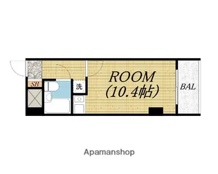 ロータリーライフ四ツ橋【6階】の間取り