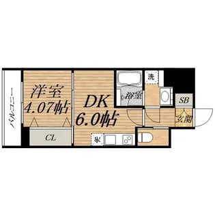 VINO プレジオ本町【14階】の間取り