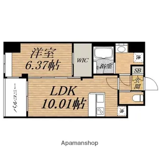 VINOプレジオ本町【7階】の間取り