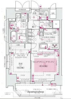 エステムプラザ南船場レジスタ【6階】の間取り