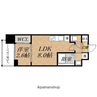 SERENITE本町東リアン【3階】の間取り