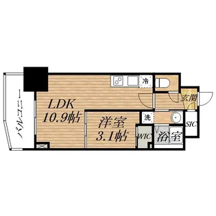 SERENITE本町東リアン【10階】の間取り