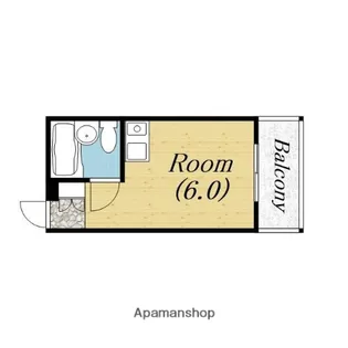 銀玉ハイツ【2階】の間取り