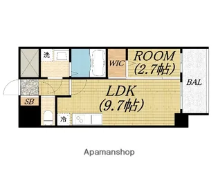 アプリーレ西本町【9階】の間取り