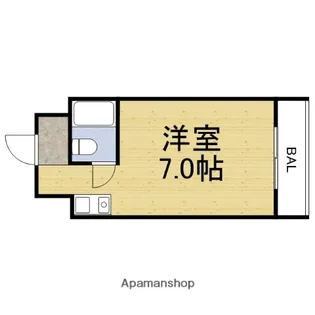 ラパンジール阿波座Ⅱ【1階】の間取り