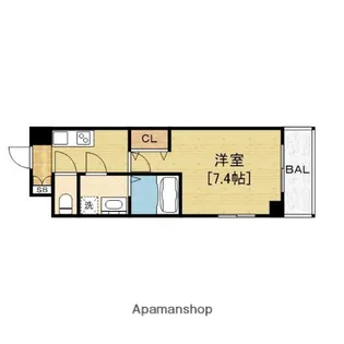 グランドゥール九条【4階】の間取り