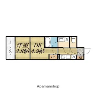 2Kの間取り画像
