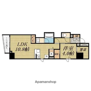 セレニテフラン本町【2階】の間取り