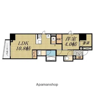 セレニテフラン本町【3階】の間取り
