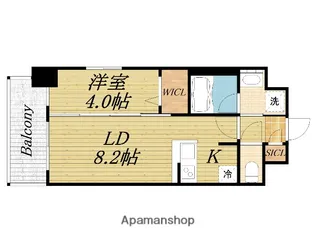 METROSA京町堀【10階】の間取り