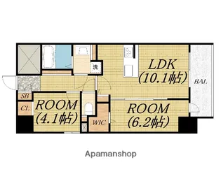 DAIYASTORK阿波座【4階】の間取り