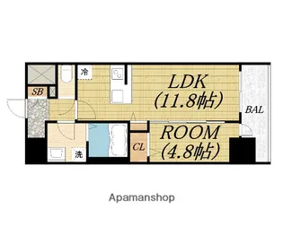 DAIYA STORK 阿波座【10階】の間取り