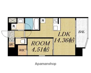 プレジオ九条【13階】の間取り