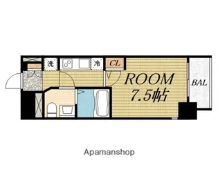 エグゼ大阪DOME CITYグレイス【15階】の間取り