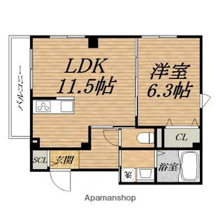 TRICERA COURT【4階】の間取り
