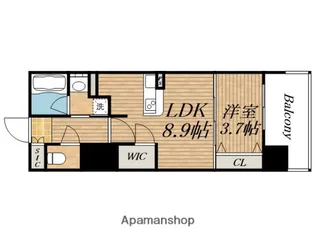 RJRプレシア南堀江【2階】の間取り