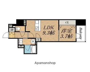 RJRプレシア南堀江【11階】の間取り