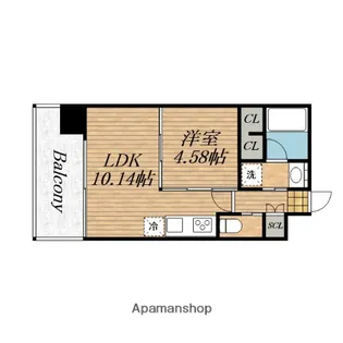 プレジオ阿波座【6階】の間取り