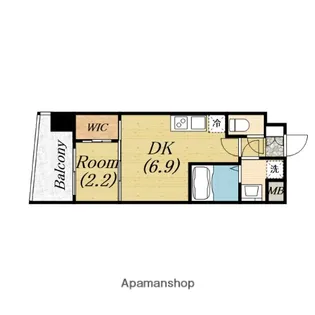 セレニテ阿波座ミラク【3階】の間取り