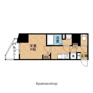 エスリードレジデンス大阪谷町ザ・マークス【3階】の間取り