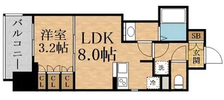 ザ・グリッド千林レジデンス【15階】の間取り