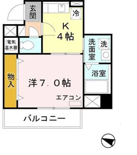 ソレアード昼ヶ丘【1階】の間取り