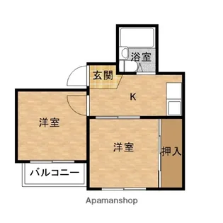 フレグランス久保【4階】の間取り