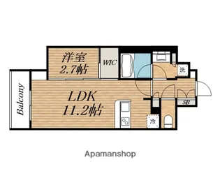 アーバネックス天満橋FRONT【7階】の間取り