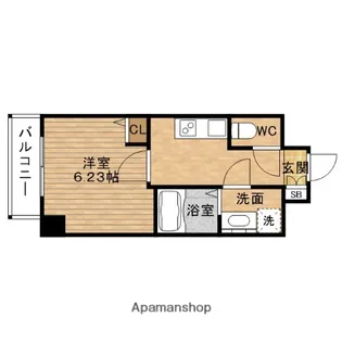 ネスト谷六【8階】の間取り